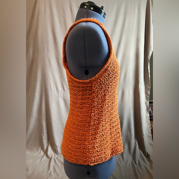 Aerie Size M Knit Orange Tank Top - Picture 3 of 6